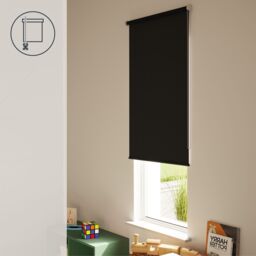 GoodHome Boreas Corded Black Blackout Roller Blind (W)90Cm (L)180Cm - thumbnail 5