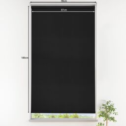GoodHome Boreas Corded Black Blackout Roller Blind (W)90Cm (L)180Cm - thumbnail 4