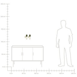 Beliani Set Of 2 Off-White Metal Shade Wall Lamps - Dual Up/down Lighting, Retro Iron Frame, 12 X 12 X 21 Cm Each - thumbnail 8