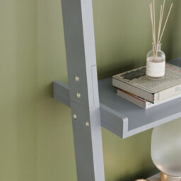 Lassic Vida Designs York Grey 5 Tier Ladder Bookcase Freestanding Open Shelf (H)1890mm (W)560mm (D)325mm - thumbnail 5