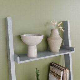 Lassic Vida Designs York Grey 5 Tier Ladder Bookcase Freestanding Open Shelf (H)1890mm (W)560mm (D)325mm - thumbnail 4