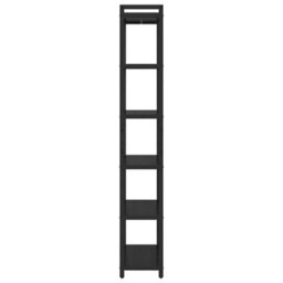 Berkfield Bookcase Black Oak 60 X 30 X 188 Cm Engineered Wood - thumbnail 6