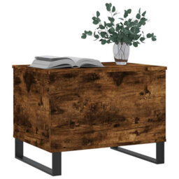 Berkfield Modern Coffee Table Smoked Oak 60X44.5X45 Cm Engineered Wood - thumbnail 4