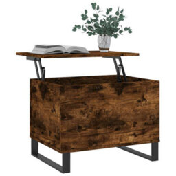 Berkfield Modern Coffee Table Smoked Oak 60X44.5X45 Cm Engineered Wood - thumbnail 3