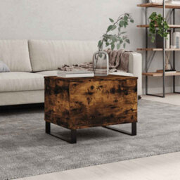 Berkfield Modern Coffee Table Smoked Oak 60X44.5X45 Cm Engineered Wood - thumbnail 2