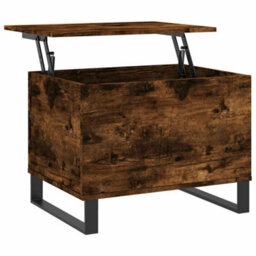 Berkfield Modern Coffee Table Smoked Oak 60X44.5X45 Cm Engineered Wood - thumbnail 1