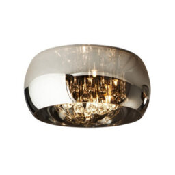 Luminosa Lighting Luminosa Argos 5 Light Crystal Flush Ceiling Light Chrome, Mirror, G9 - Uk Stock - thumbnail 2