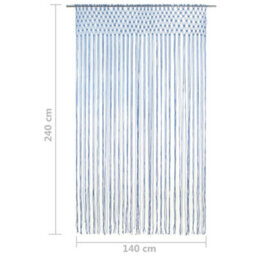 Walplus Macrame Curtain Blue 140X240 Cm Cotton - thumbnail 5