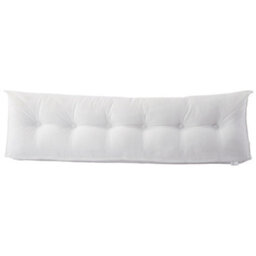 Living And Home White Beige Corduroy Wedge-Shaped Detachable Pillow 180Cm W X 20Cm D X 50Cm H - thumbnail 4