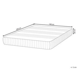 Beliani Latex Foam Mattress Fantasy H3/4 Firm 140 X 200 Cm (Eu Double) - thumbnail 3