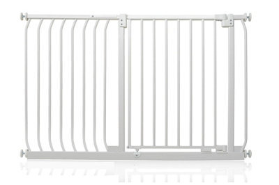 Safetots Elite Pressure Safety Gate, 125Cm - 134Cm, Matt White, Pressure Fit Stair Gate - image 1