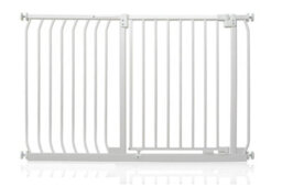 Safetots Elite Pressure Safety Gate, 125Cm - 134Cm, Matt White, Pressure Fit Stair Gate - thumbnail 1