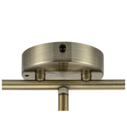 Cosylyte Milan Bathroom 3 Light Modern Ribbed Glass Spotlight - Antique Brass - thumbnail 7