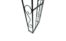 Rosenbogen-Gartenkunst Rose Arch Lea With Rounded Top - 220 Cm Black Powder-Coated - thumbnail 4