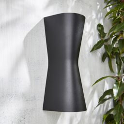 Zinc Vanir Fixed Matt Black Mains-Powered Led Outdoor On/off Wall Light (Dia)8Cm - thumbnail 5