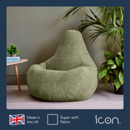 icon Dalton Medium Beanbag Corduroy Sage Green - thumbnail 3