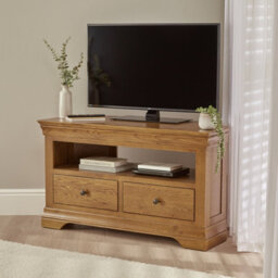 The Furniture Market French Louis Oak Corner Tv Unit Up To 50 Tv Size - thumbnail 3