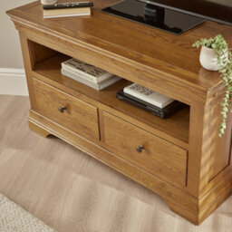 The Furniture Market French Louis Oak Corner Tv Unit Up To 50 Tv Size - thumbnail 4