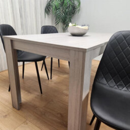 Kosy Koala Modern Rectangle Dining Table Set With 4 Black Gem Pattern Chairs Dining Room Furniture - thumbnail 6