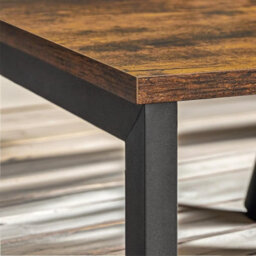 Pirlo Plush 120Cm Wide Tv Stand Cabinet With Open Shelves Rustic Brown Furniture - thumbnail 5