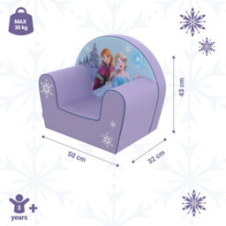 Disney Frozen Foam Armchair, Toddler Sofa Chair With Elsa & Anna Design, Soft Foam Seat, Lightweight & Comfortable - thumbnail 3