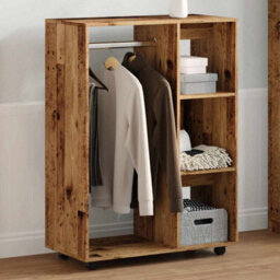 Berkfield Wardrobe Old Wood 80X40X110 Cm Engineered Wood - thumbnail 4