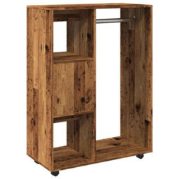 Berkfield Wardrobe Old Wood 80X40X110 Cm Engineered Wood - thumbnail 7
