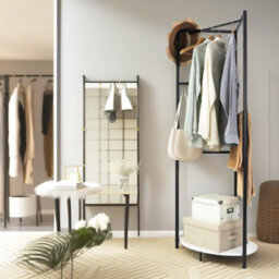 Pirlo Plush Heavy Duty Metal Coat Stand With Shelf - thumbnail 3