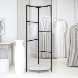 Pirlo Plush Heavy Duty Metal Coat Stand With Shelf - thumbnail 2