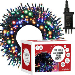 Globrite 50M 500 Led Fairy Lights  Multi-Coloured Plug In Indoor Outdoor String Lights With 8 Modes - thumbnail 1