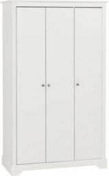 Seconique Stratford 3 Door Wardrobe White Shabby Chic - thumbnail 2