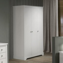 Seconique Stratford 3 Door Wardrobe White Shabby Chic - thumbnail 7