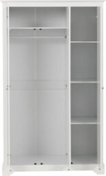 Seconique Stratford 3 Door Wardrobe White Shabby Chic - thumbnail 4