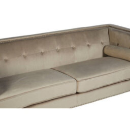 Orsina Felisa 3 Seat Mink Velvet Sofa - thumbnail 6