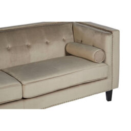 Orsina Felisa 3 Seat Mink Velvet Sofa - thumbnail 8