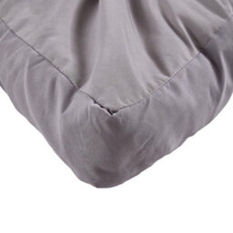 Living And Home Super King Size Grey Quilted Mattress Topper With Elastic Straps - thumbnail 4