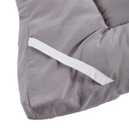 Living And Home Super King Size Grey Quilted Mattress Topper With Elastic Straps - thumbnail 7