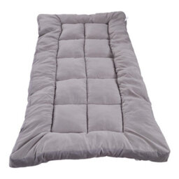 Living And Home Super King Size Grey Quilted Mattress Topper With Elastic Straps - thumbnail 3