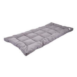 Living And Home Super King Size Grey Quilted Mattress Topper With Elastic Straps - thumbnail 1