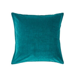 Homescapes Emerald Green Velvet Cushion Cover, 60 X 60 Cm