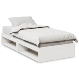 Berkfield Day Bed Without Mattress White 80X200 Cm Solid Wood Pine - thumbnail 2