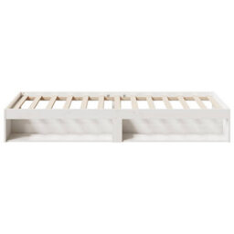 Berkfield Day Bed Without Mattress White 80X200 Cm Solid Wood Pine - thumbnail 6