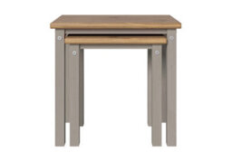 Core Products Linea Grey Wax Nest Of 2 Tables H51.1Cm X W53.0Cm X D35.0Cm - thumbnail 2