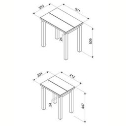Core Products Linea Grey Wax Nest Of 2 Tables H51.1Cm X W53.0Cm X D35.0Cm - thumbnail 6