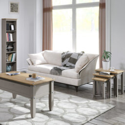Core Products Linea Grey Wax Nest Of 2 Tables H51.1Cm X W53.0Cm X D35.0Cm - thumbnail 5