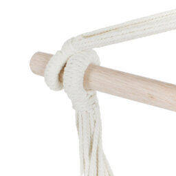 Beliani Hanging Chair Varena Cotton Blue - thumbnail 9