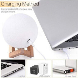 16 Colors Led Moon Lamp 3D Bedroom Night Light Usb Star Galaxy W/ Stand Remote - thumbnail 7