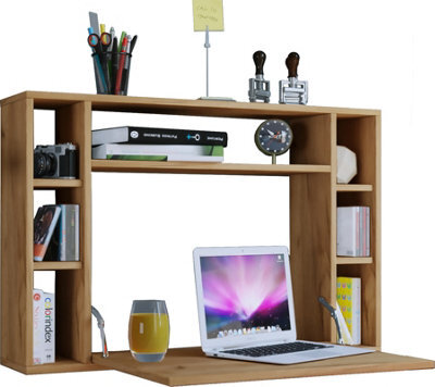 Vcm Desk Wandila Honey Oak H. 60 X W. 90 X D. 20 Cm - image 1