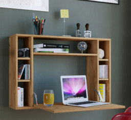 Vcm Desk Wandila Honey Oak H. 60 X W. 90 X D. 20 Cm - thumbnail 3