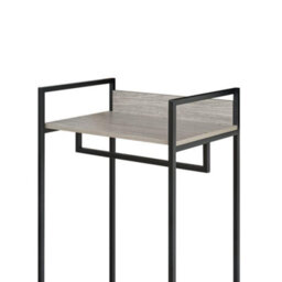 Alva Open Double Wardrobe With 2 Drawers Grey Oak Storage Clothes Hanging Rail Stand - thumbnail 5